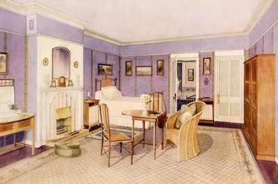 Design for the Interior of a Bedroom, early 20th century by Richard Goulburn Lovell